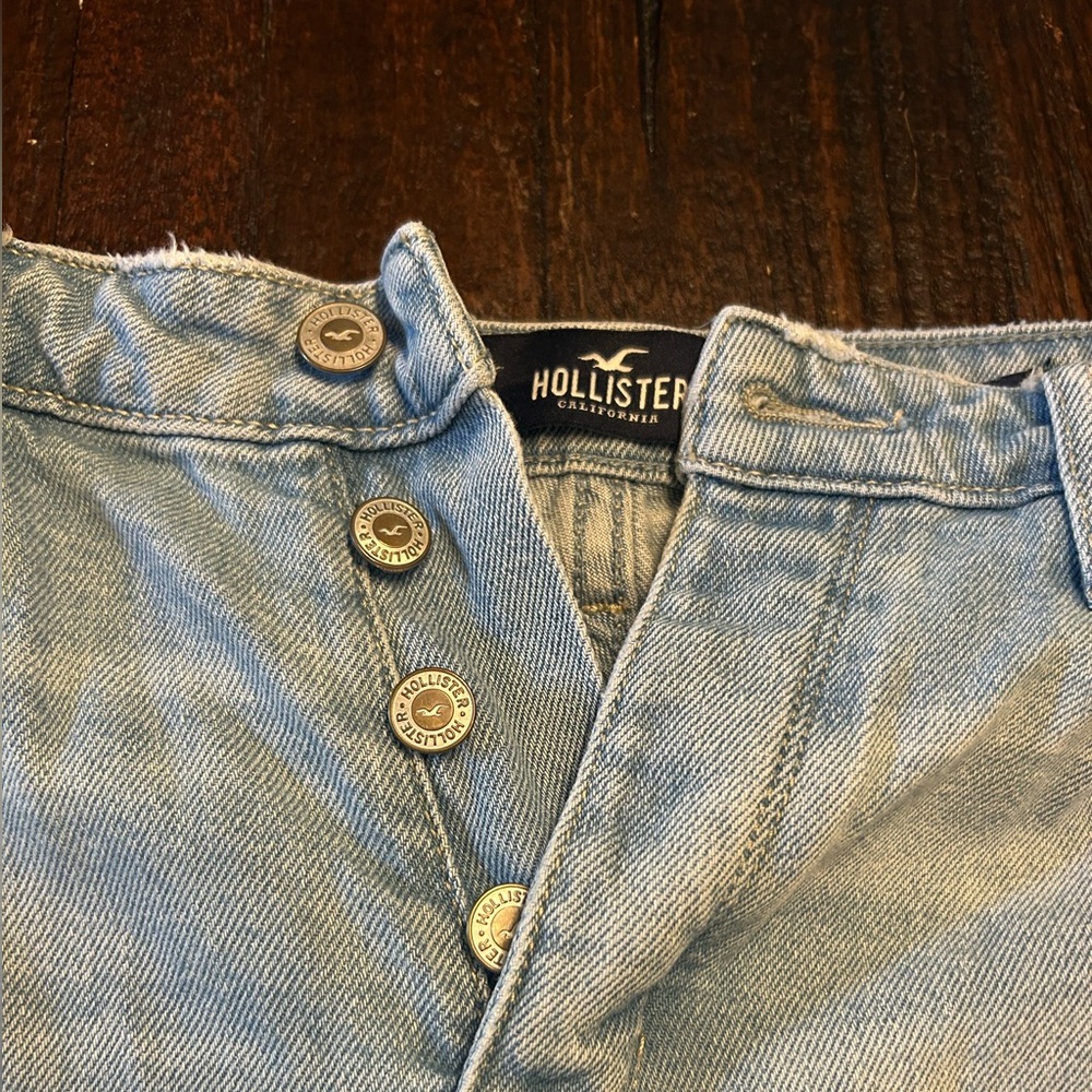 Hollister Boyfriend Light Blue Vintage Stretch Jeans - Picture 7 of 8